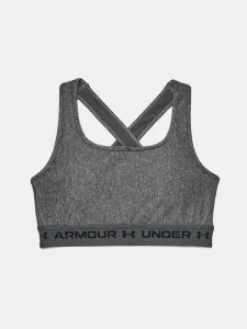 Under Armour Crossback Mid Heather Sport Bra Grey #43077