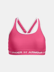 Under Armour G Crossback Mid Solid Girls Bra Pink #120078