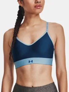 Under Armour Infinity Covered Low Sport Bra Blue