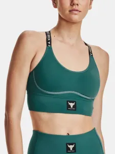 Under Armour Project Rock Infty Mid Sport Bra Green