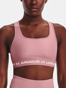 Under Armour UA Crossback Mid Sport Bra Pink