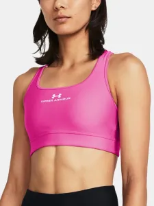 Under Armour UA Mid Evolved Graphic Sport Bra Pink
