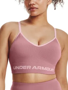 Under Armour UA Seamless Low Long Rib Sport Bra Pink