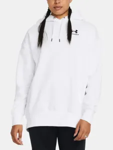 Under Armour Essential Flc OS Hoodie Sweatshirt White #1849505