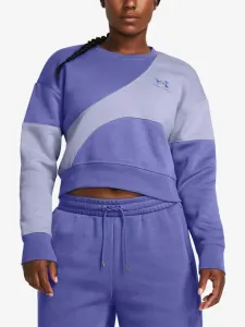 Under Armour Essential Fleece Crop Crew Sweatshirt Violet