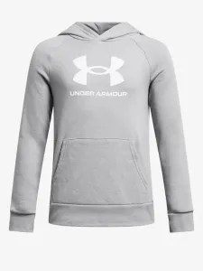 Under Armour UA Rival Fleece BL Hoodie Kids Sweatshirt Grey