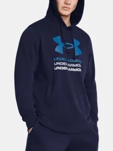 Under Armour UA Rival Terry Graphic Hood Sweatshirt Blue