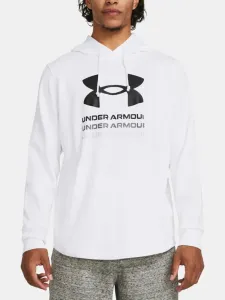 Under Armour UA Rival Terry Graphic Hood Sweatshirt White