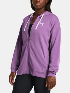 Under Armour UA Rival Terry OS FZ Hooded Sweatshirt Violet