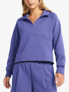 Under Armour Unstoppable Flc Rugby Crop Sweatshirt Violet