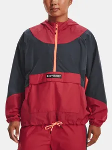 Under Armour Rush Woven Anorak Jacket Red