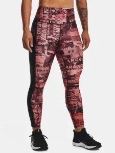 Under Armour UA Project Rock HG Ankle Lg Print Leggings Pink #1159908