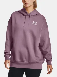Under Armour Essential Flc OS Hoodie Sweatshirt Violet #1605171