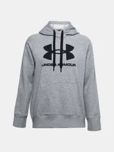 Under Armour Rival Fleece Logo Hoodie Sweatshirt Grey