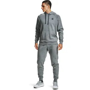 Under Armour Rival Fleece Hoodie Pitch Gray Light Heather/ Onyx White #43384