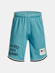 Under Armour Project Rock Penny Mesh TG Kids Shorts Blue