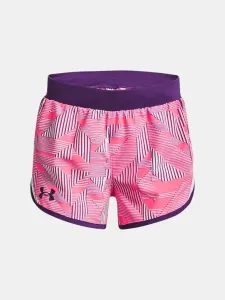 Under Armour UA Fly By Printed Kids Shorts Pink