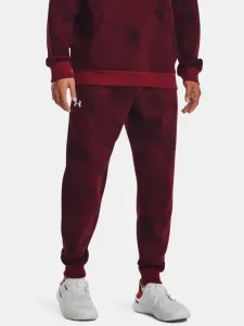 Under Armour UA Rival Fleece Printed Sweatpants Red