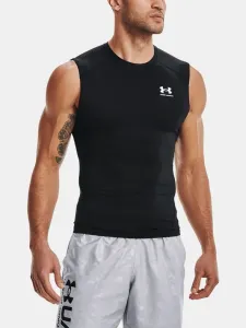 Under Armour UA HG Armour Black/White XL Fitness T-Shirt