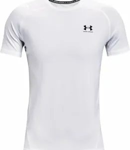 Under Armour Men's HeatGear Armour Fitted Short Sleeve White/Black L Running t-shirt with short sleeves