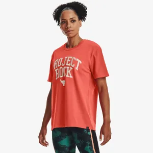Under Armour Project Rock Heavyweight Campus T-Shirt Orange #1157989