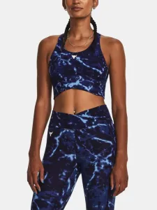 Under Armour Project Rock Lets Go Crossover Printed Top Blue