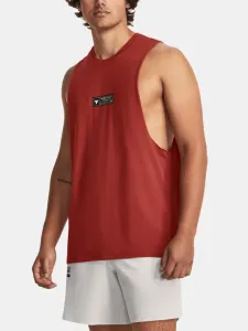 Under Armour Project Rock St Dagger Tank Top Red #1553703