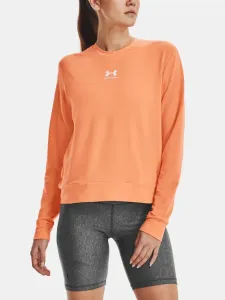 Under Armour Rival Terry Crew T-shirt Orange