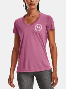 Under Armour Tech Solid LC Crest SSV T-shirt Pink