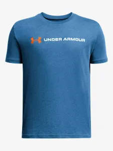 Under Armour UA B Logo Wordmark SS Kids T-shirt Blue #1896957