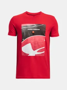 Under Armour UA BBall Outside SS Kids T-shirt Red