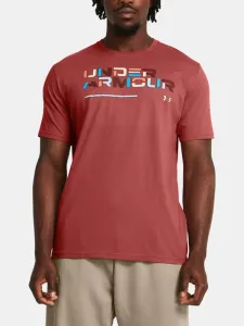 Under Armour UA Colorblock Wordmark SS T-shirt Orange