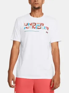 Under Armour UA Colorblock Wordmark SS T-shirt White #1842958