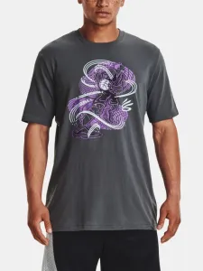 Under Armour UA Curry Animated Sketch SS T-shirt Grey
