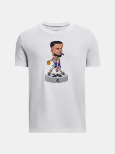 Under Armour UA Curry Bobblehead SS Kids T-shirt White