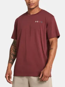 Under Armour UA HW LC Logo Repeat SS T-shirt Red