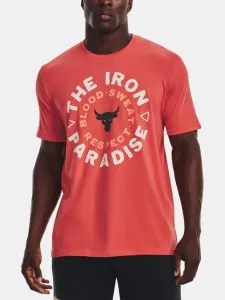 Under Armour UA Project Rock Bsr Paradise SS T-shirt Red #1357109