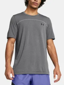 Under Armour UA Rush Seamless Wordmark SS T-shirt Grey