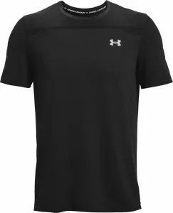 Under Armour UA Seamless Short Sleeve T-Shirt Black/Mod Gray M Running t-shirt with short sleeves