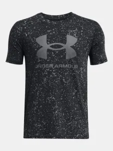Under Armour UA Sportstyle Logo Aop SS Kids T-shirt Black #1843794
