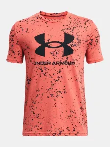 Under Armour UA Sportstyle Logo Aop SS Kids T-shirt Pink