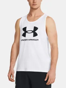 Under Armour UA Sportstyle Logo Top White