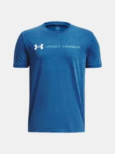 Under Armour UA B Logo Wordmark SS Kids T-shirt Blue