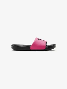 Under Armour Ansa Fixed Kids Slippers Black Pink #247758
