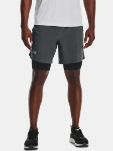 Under Armour UA Launch SW 7'' 2 in 1 Pitch Gray/Black/Reflective S Running shorts