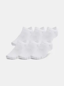 Under Armour UA Essential No Show Socks 6 pairs White