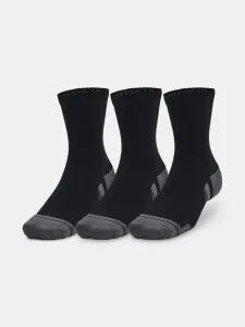 Under Armour UA Performance Cotton 3p Mid 3 pairs of children's socks Black