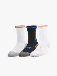 Under Armour Y UA Perform Tech Crew 3 pairs of children's socks White