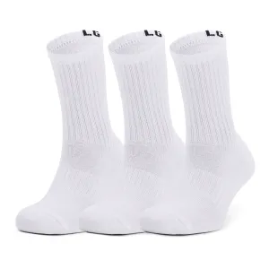Under Armour Core Crew Set of 3 pairs of socks White