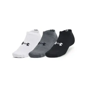 Under Armour Core No Show 3-Pack Socks Black/ White/ Grey #41849